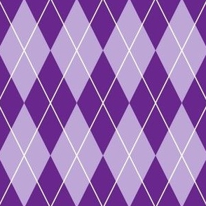 Purple Argyle Mardi Gras