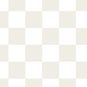 Checkers - White Dove and White - Checkerboard - Checks - Neutral Color - #F0EDE4 - Off White - Neutrals - Checker Wallpaper - Timeless