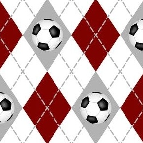 maroon gray white soccer sports argyle pattern