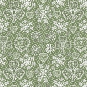 Shamrock Irish Lace (Sage Green small scale) 