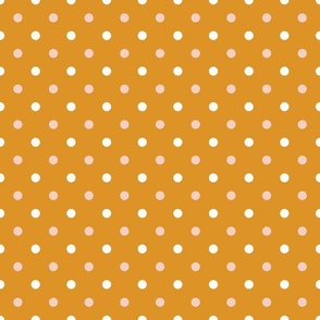Carrot Orange Polka Dots