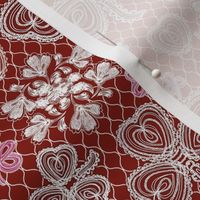 Shamrock Irish Lace (Irish Valentine Red)    