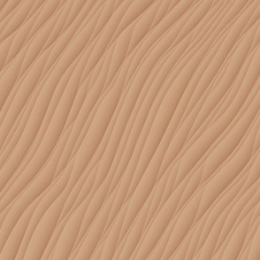 Japandi earth tone / neutral / toffee cream textured background  in gentle waves / painted folds