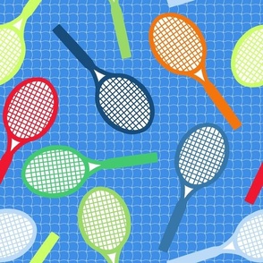 tennis racquet  multi color non directional normal scale