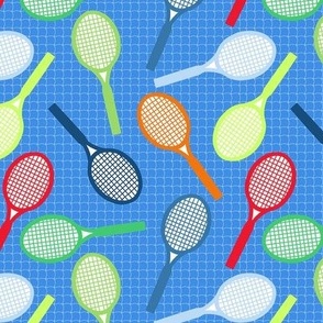 tennis racquet multi color non directional small scale