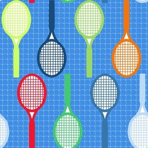 tennis racquet multi color normal scale