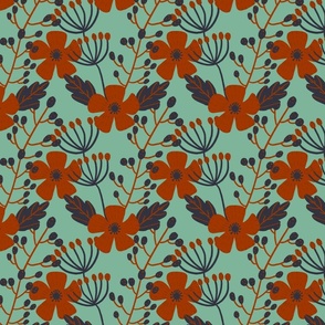 Floral pattern D1