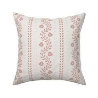 Samantha floral stripe pink