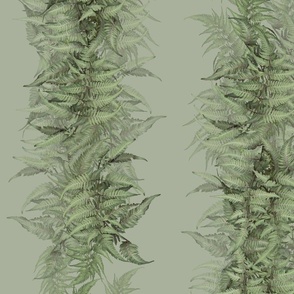 Woven Forest Ferns, light green/medium