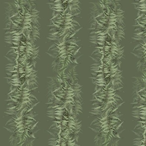 Woven Forest Ferns, medium green/small