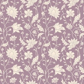 trailing block print - lavender