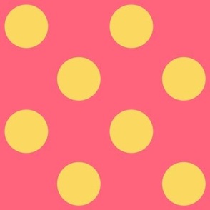 Polka Dots // large print // Sweet Lemon Dots on Pinkalicious