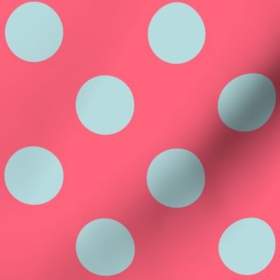 POLKA DOTS (large) - Classic Colorful Circles on Fun Coordinating Basic