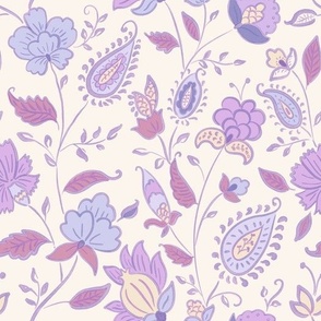 watercolor chintz - purple