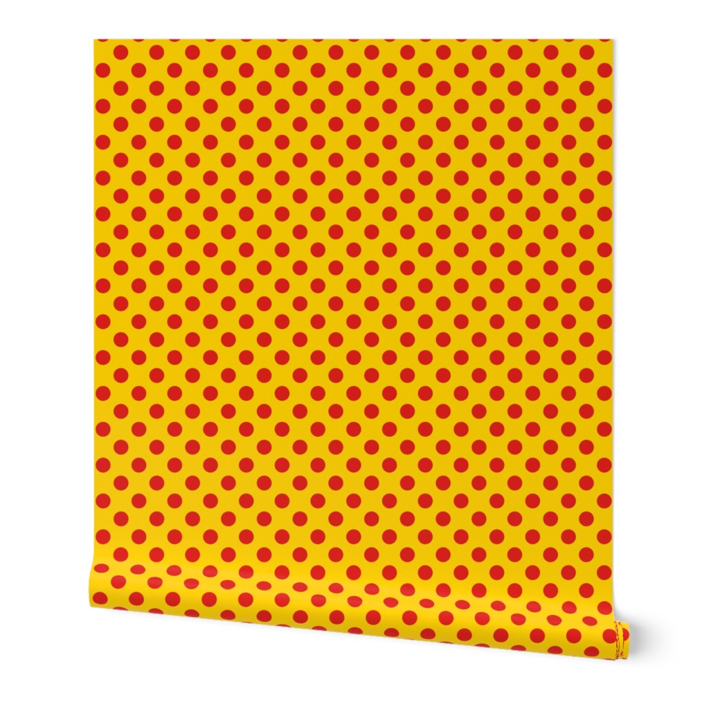 POLKA DOTS (medium) - Classic Colorful Circles on Fun Coordinating Basic