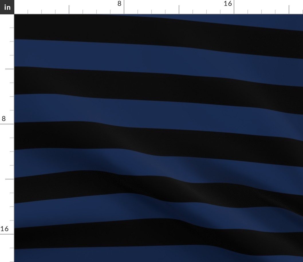 2 Inch Two Tone Horizontal Stripes