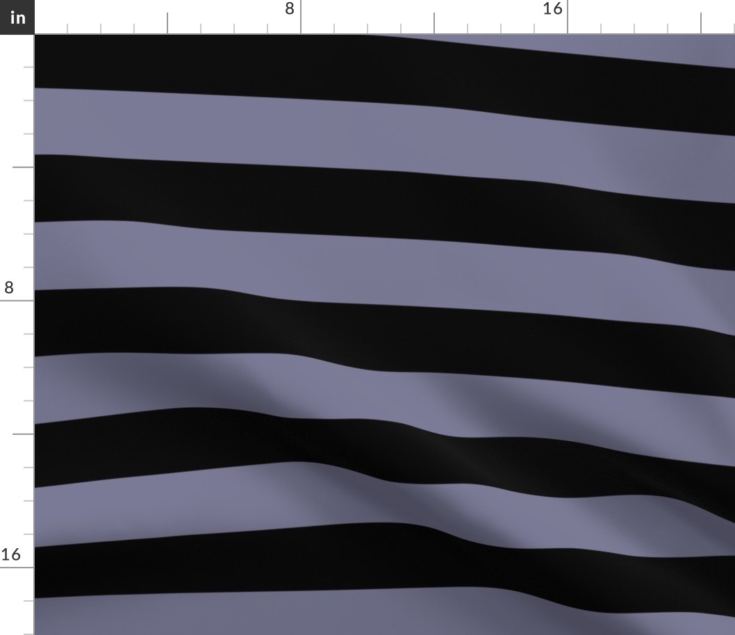 2 Inch Two Tone Horizontal Stripes