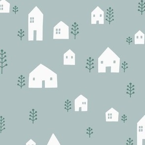 Little Houses Ash Grey