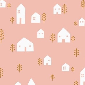 Little Houses Pink