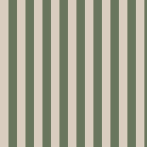 Olive green and creamy grey beige masculine simple pinstripes candy stripes