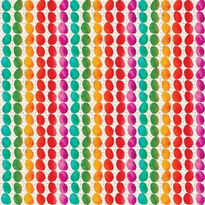 Colorful Dots - Vertical Lines, 6-inch repeat