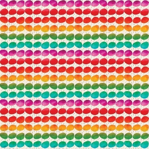 Colorful Dots - Horizontal Lines, 6-inch repeat