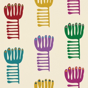 Matisse Inspired Organic Shapes, 24-inch repeat
