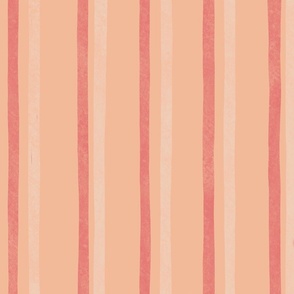 big pink lines with Pantone® of the year Peach Fuzz background