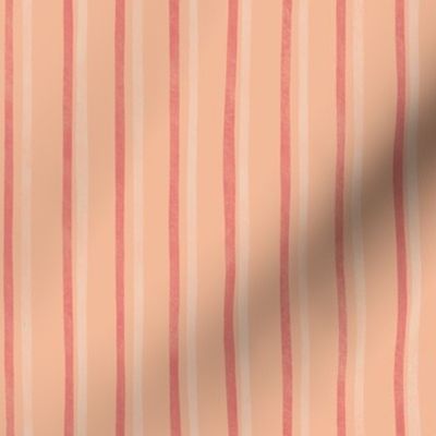 tiny pink lines with Pantone® of the year Peach Fuzz background