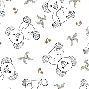 Koala Leaves - large - 6’ motif