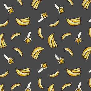 Banana Watercolor - Black