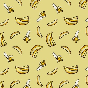 Banana Watercolor - Yellow