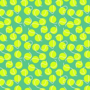 Tennis Balls on Court