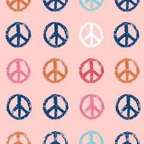 Peace sign pink background happy vibes