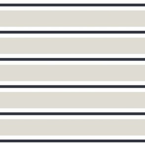 (L) horizontal stripes in beige, white and antrazit Lare scale