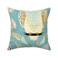 snow owl damask // large