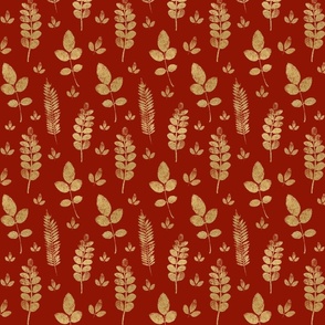 Gold Meadow Crimson Red
