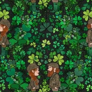 The Leprechauns' Shamrock Forest (Dark Grey tiny scale) 