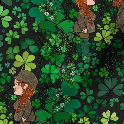 The Leprechauns' Shamrock Forest (Dark Grey)  