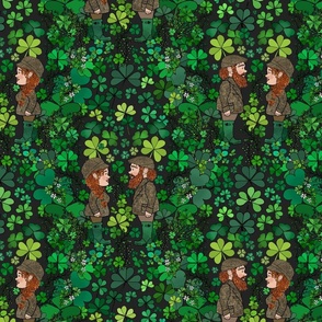 The Leprechauns' Shamrock Forest (Dark Grey)  