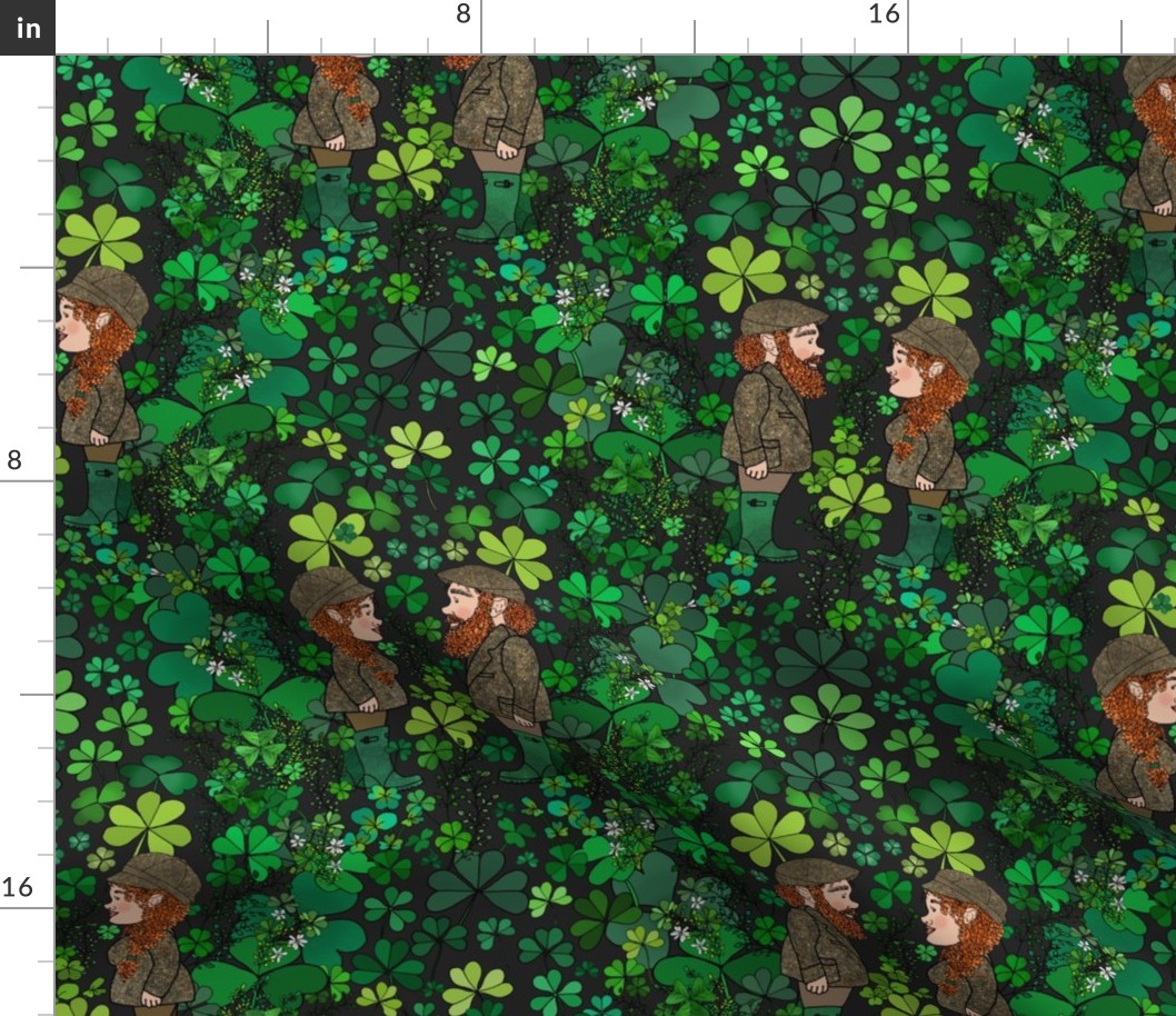 The Leprechauns' Shamrock Forest (Dark Grey)  