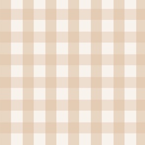 Peach Fuzz Plaid Beige