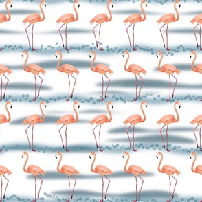Flamingo Dance White