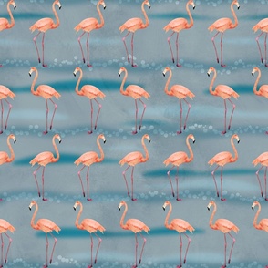 Flamingo Dance Blue 