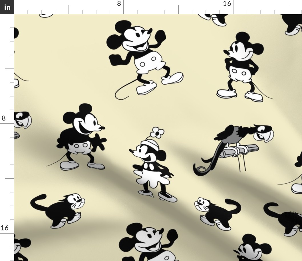 Steamboat Willie Cartoon Characters