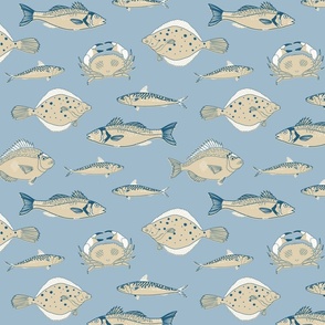 sea fish - grey blue