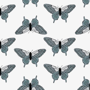 Butterfly Squad White Background 12x12