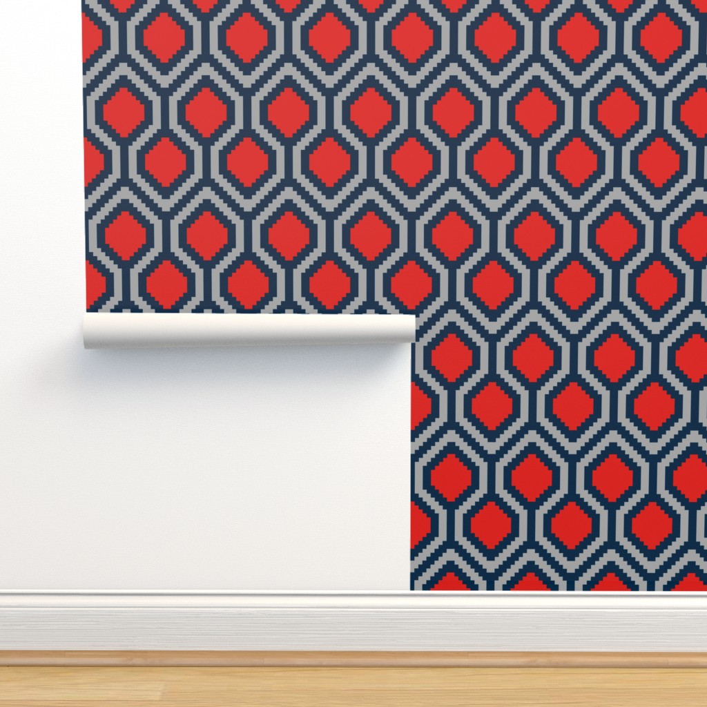 Pixel Carpet Wallpaper | Spoonflower