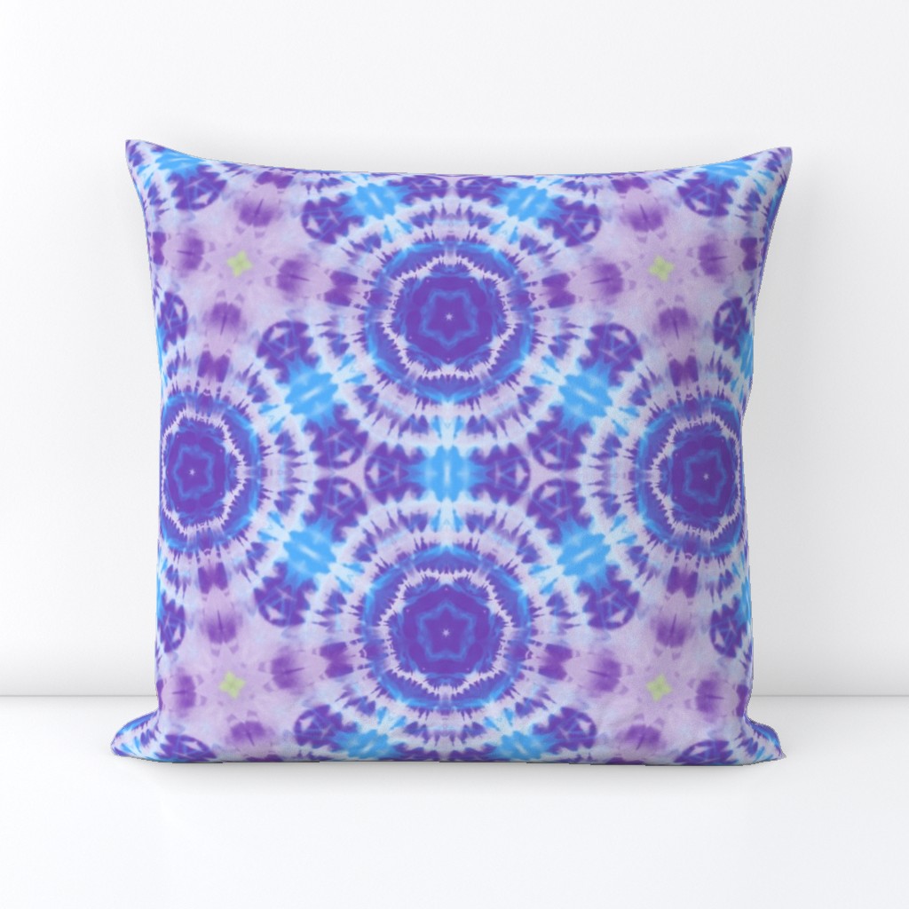 Tie Dye Purple Blue Abstract