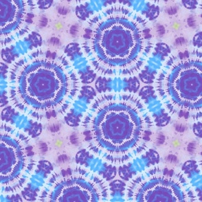 Tie Dye Purple Blue Abstract